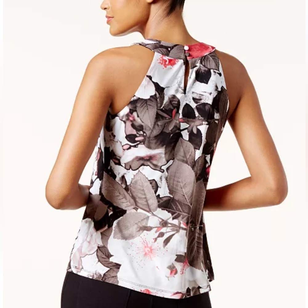 INC International Concepts Floral Sleeveless Top - Picture 2 of 7